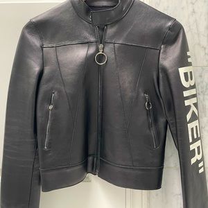 Off White Leather Jacket